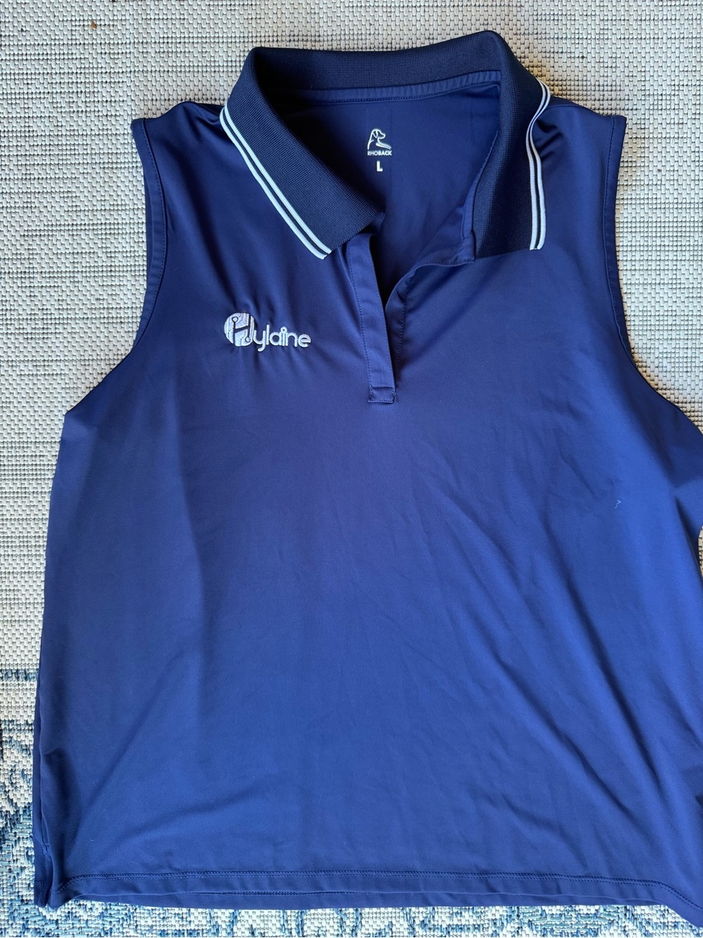 Rhoback Women’s ' Navy Sleeveless Polo Top Golf